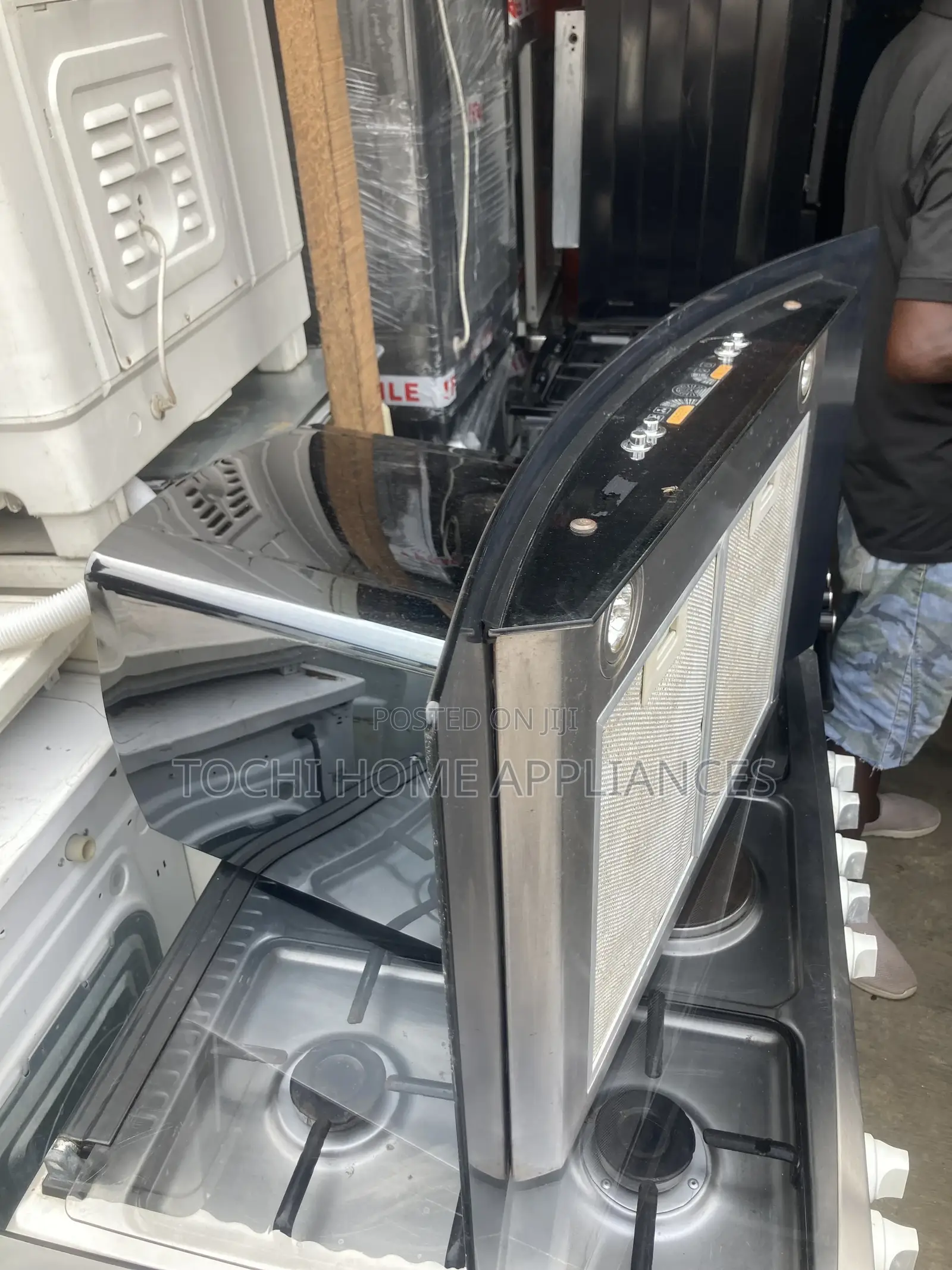 90 Cm Silver Heat Extractor