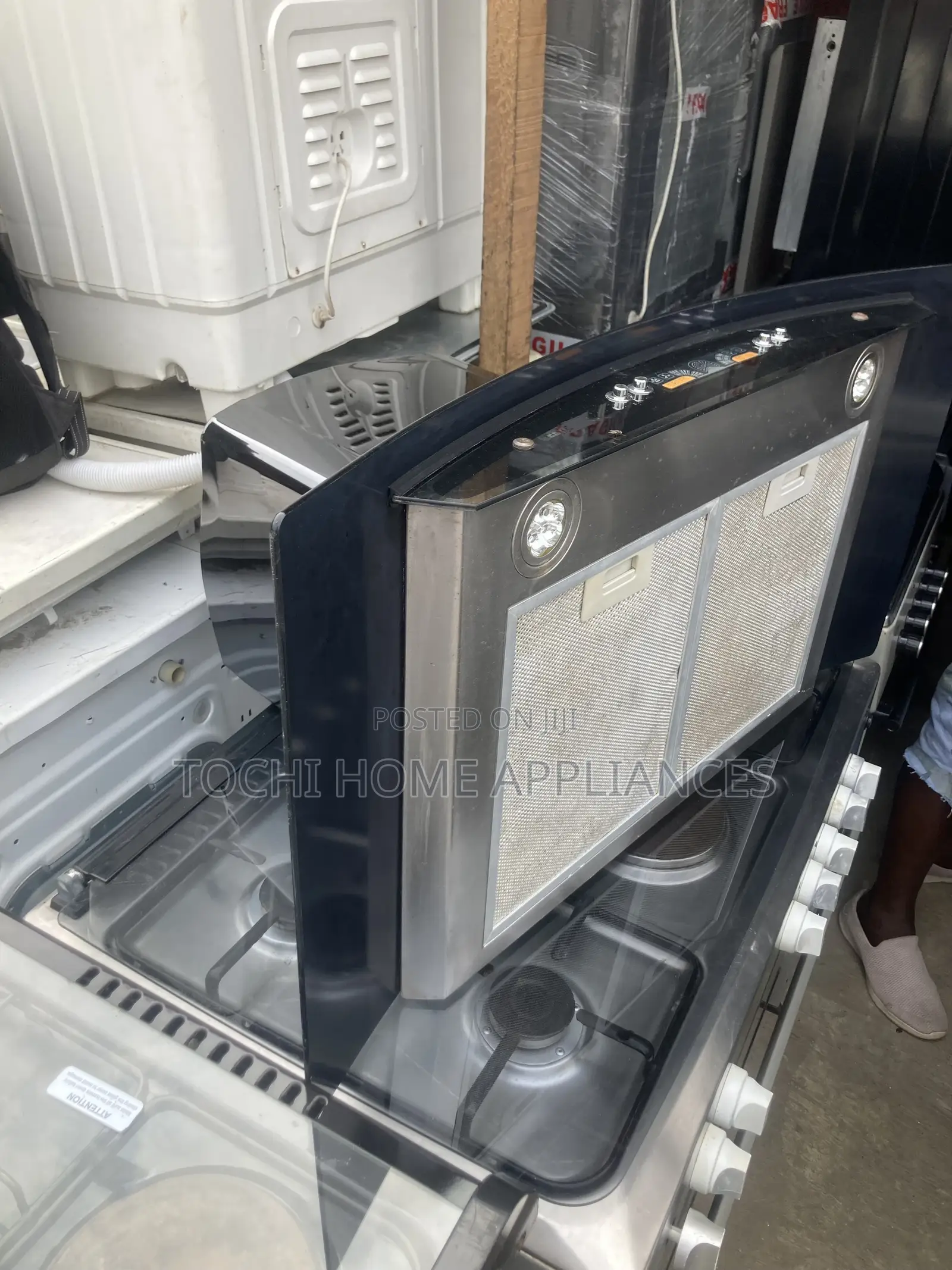 90 Cm Silver Heat Extractor