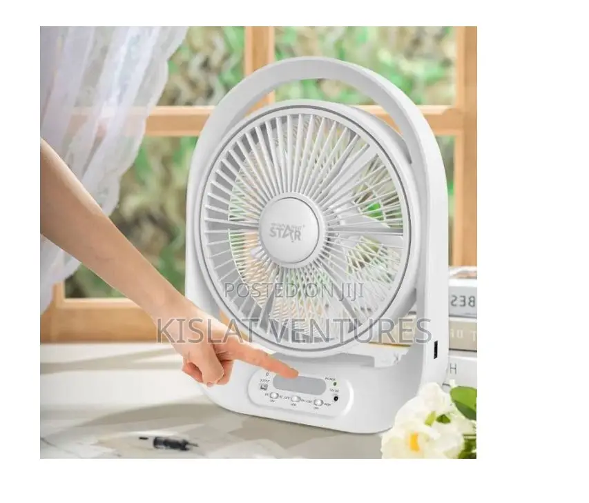 Winning Star 12" Rechargeable Table Fan