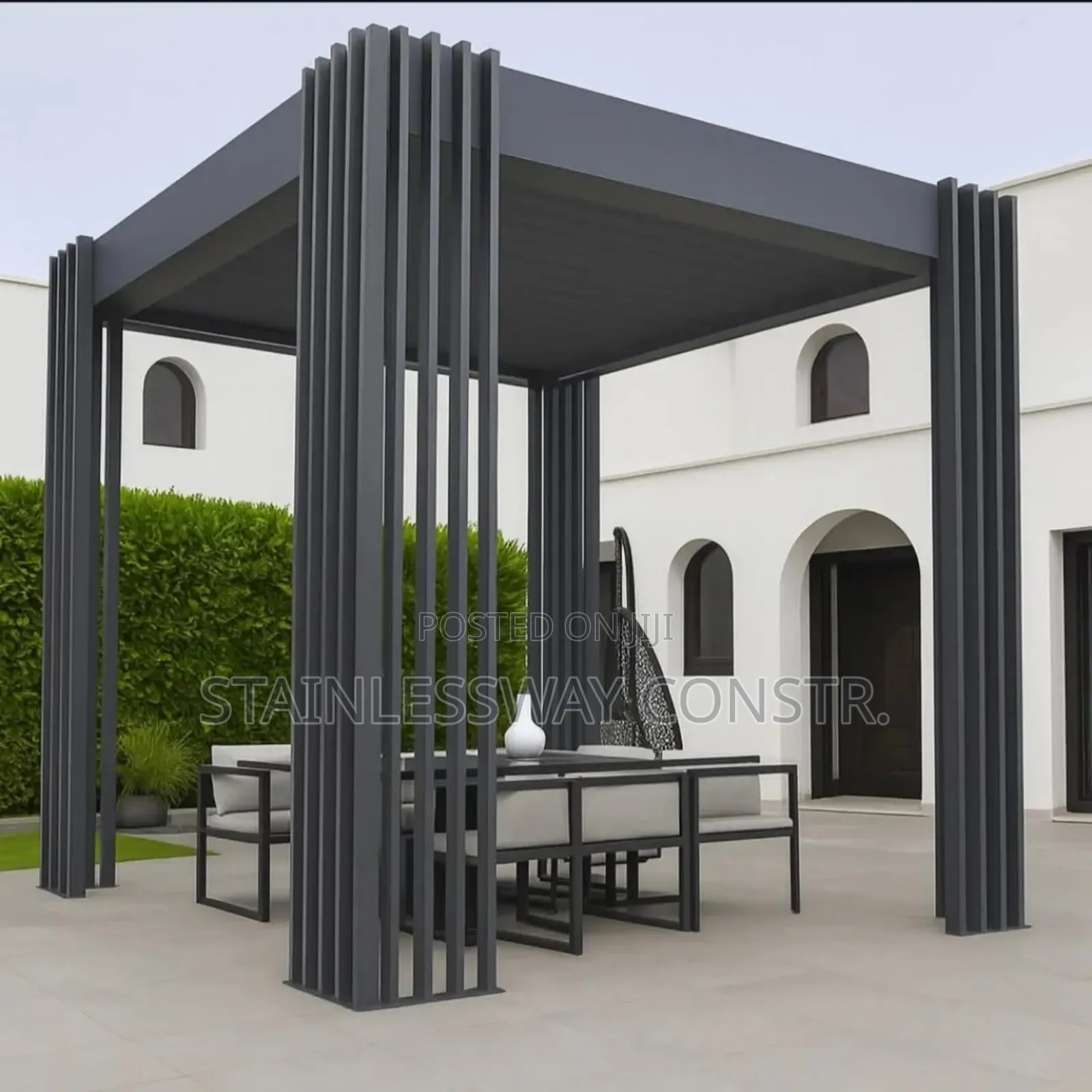 Bold Beautiful Sit-Out Pergola