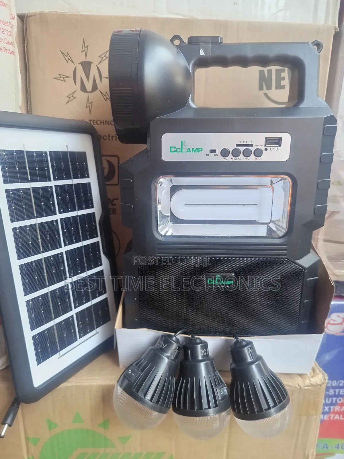 Power Pack Lighting System Cclamp Portable Solar Light Power Pack - BEST TIME ELECTRONICS Price: ₦ ...