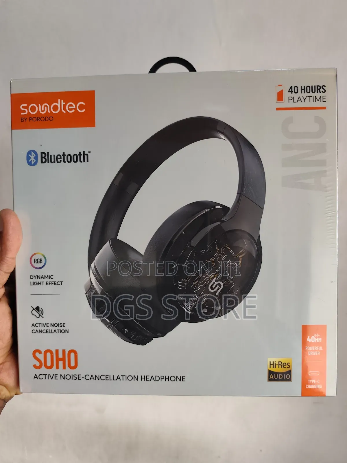 Porodo Soundtec Soho Bluetooth Headphone