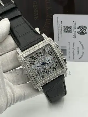 Franck Muller Quality Men Genuine Leather Wristwatch