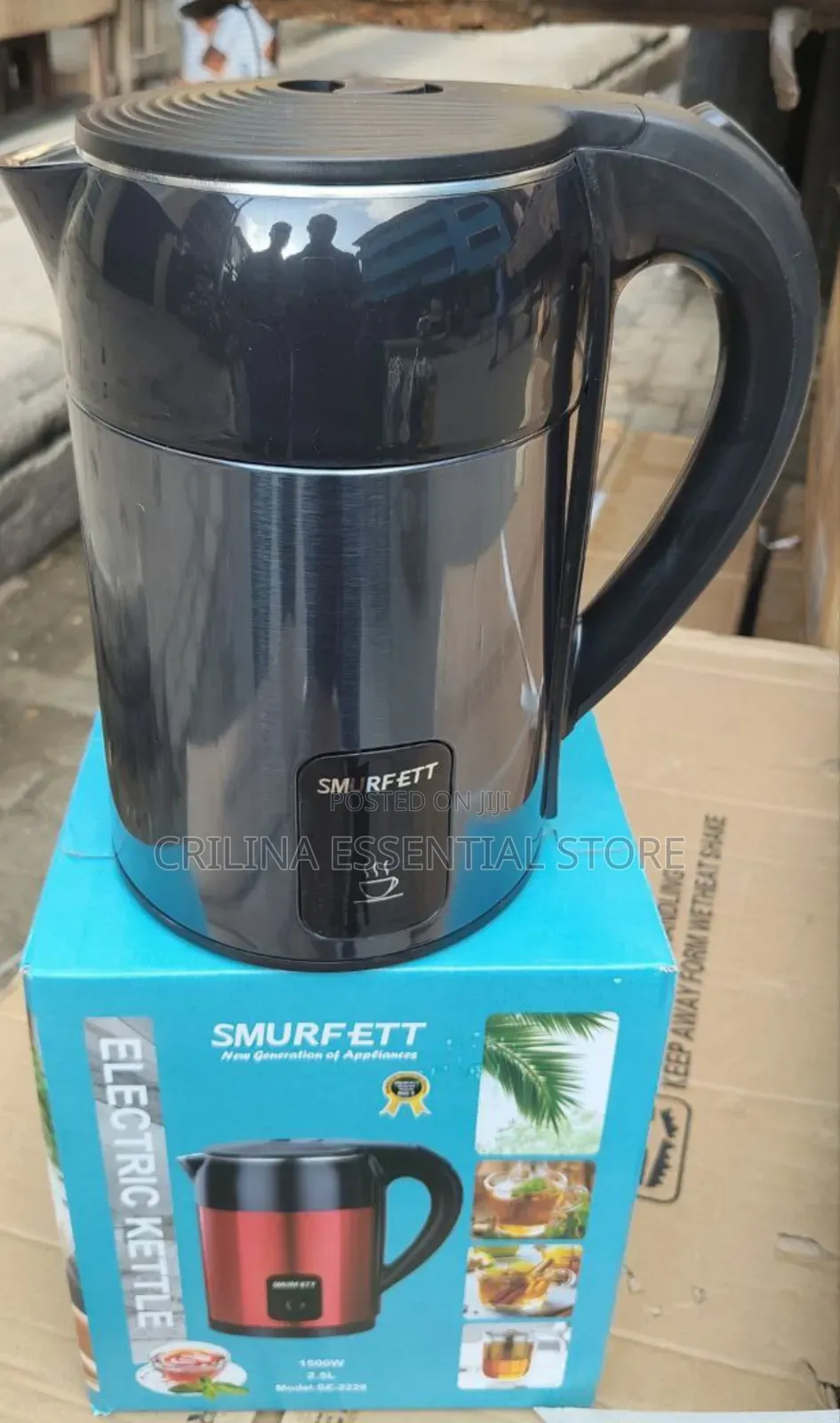 2.5 Liters Smurfett Electric Kettle