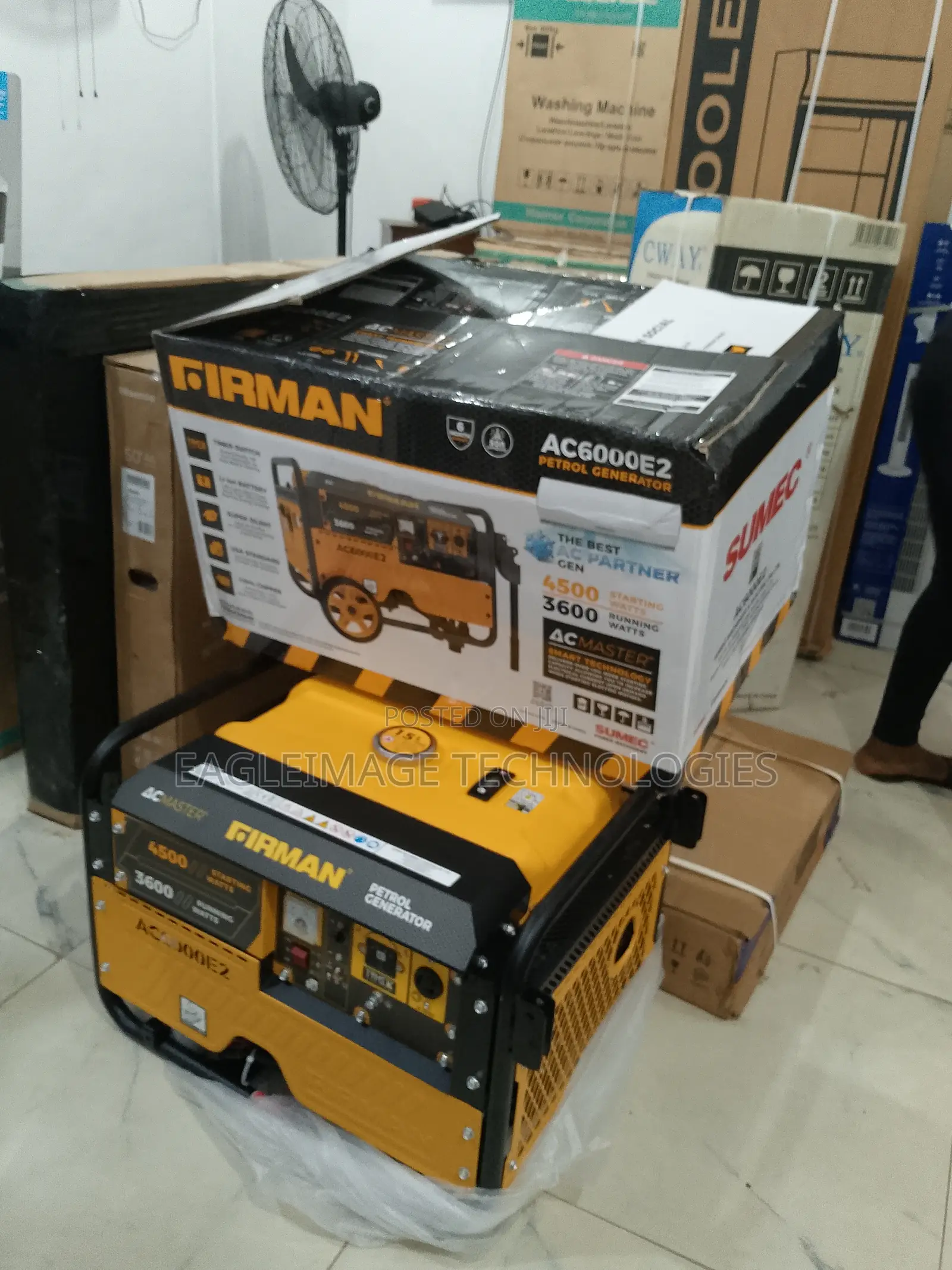 Firman Ac6000e2 Generator 4kva Max - Quiet Operation, Overload Protect