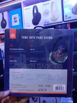 Porodo Soho Active Noise Cancellation Headphones RGB Dynamic Light