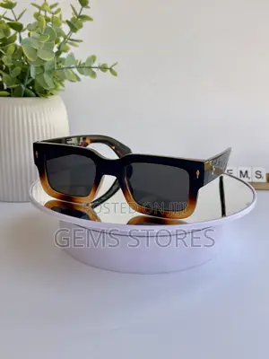 Moscot Style Sunglasses - Tortoiseshell Arms Bold Gradient Frame