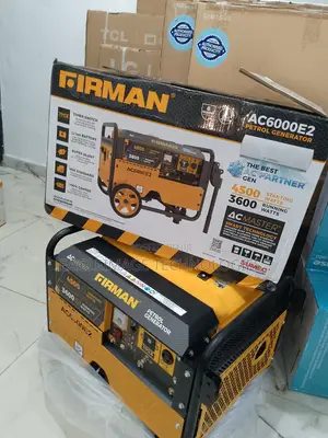 Firman Ac6000e2 Gen With Wheels - Low Noise, 15l Capacity, 1-Year Serv