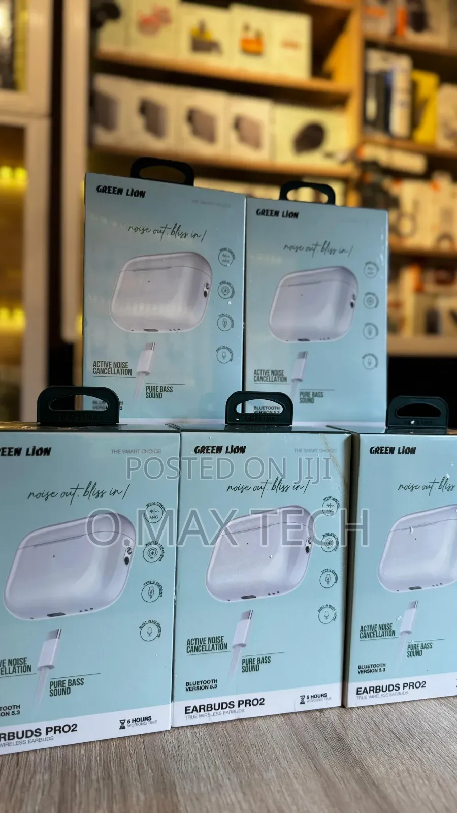 Green Lion Sleek Bluetooth Pro 2 Anc Earbuds With Anc