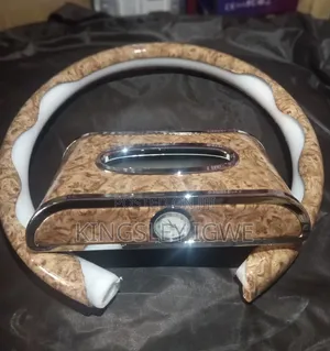 Car Tissue Box With Matching Steering Wheel Cover