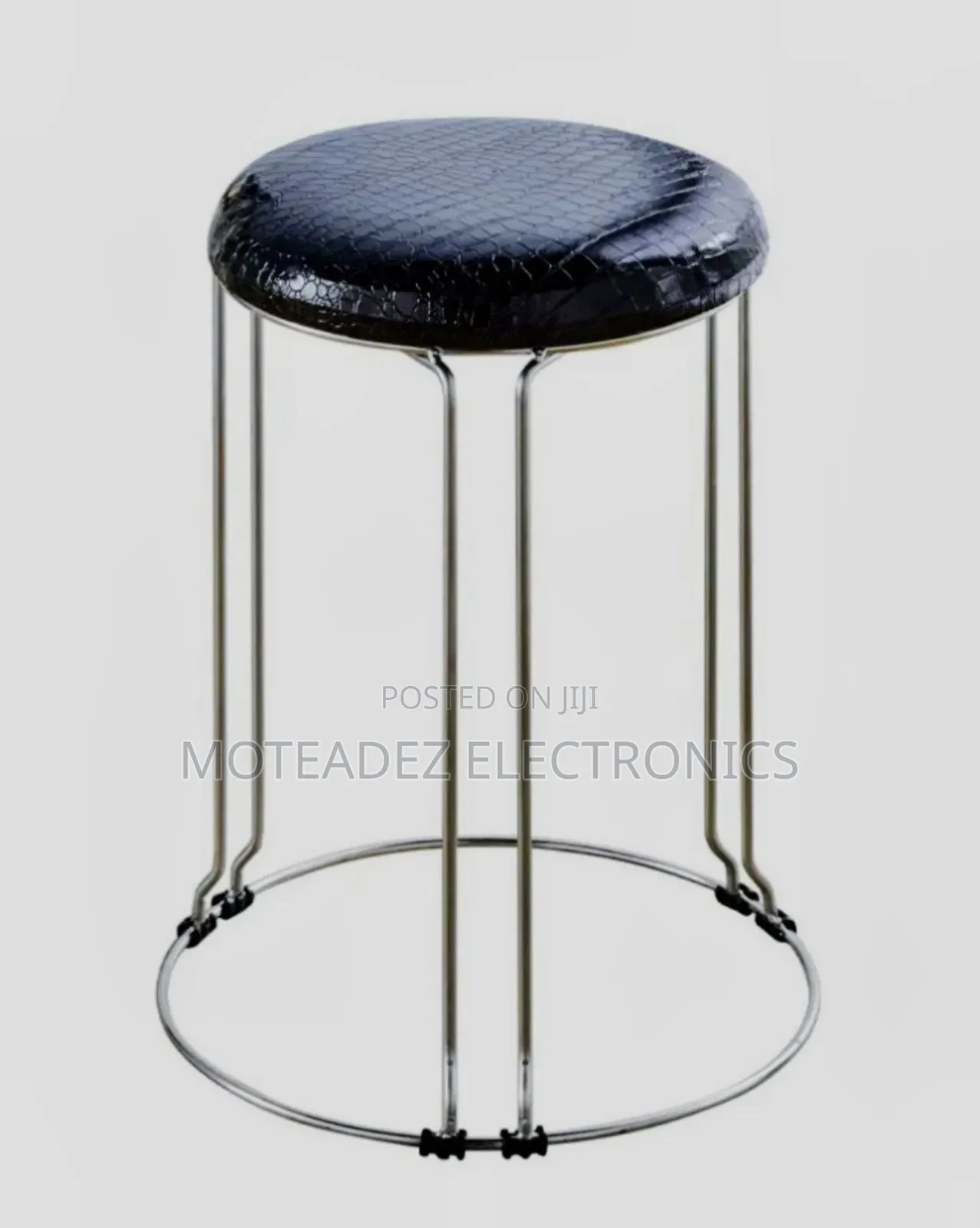 Round Shape Padded Metal Morden Stackable Multipurpose Stool/Chair