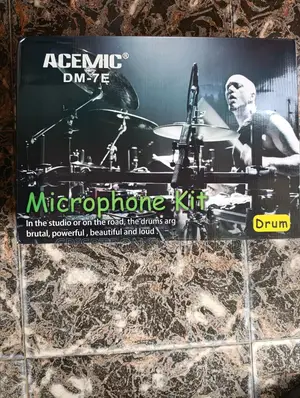 Dm-7e Acemic 7pcs Drum Mic Kit