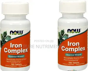 Now Iron Complex 100 Tablets– For Healthy Blood and Hormonal Support