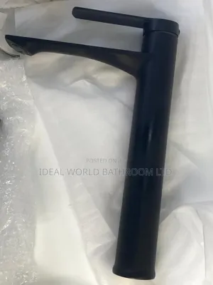 Long Quality Basin Mixer Tap Black