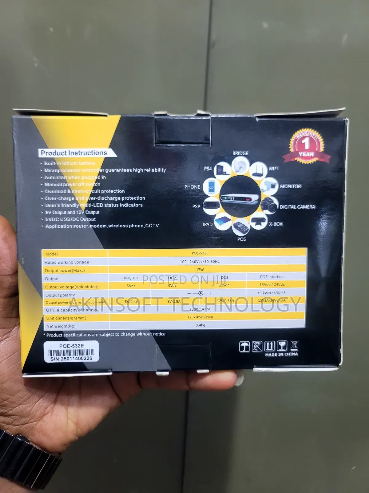 Mini Dc Ups( Router Powerbank)