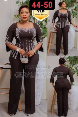 Queens Luxurious Lovely Two Pieces Set of Trouser and Top for My Ladie