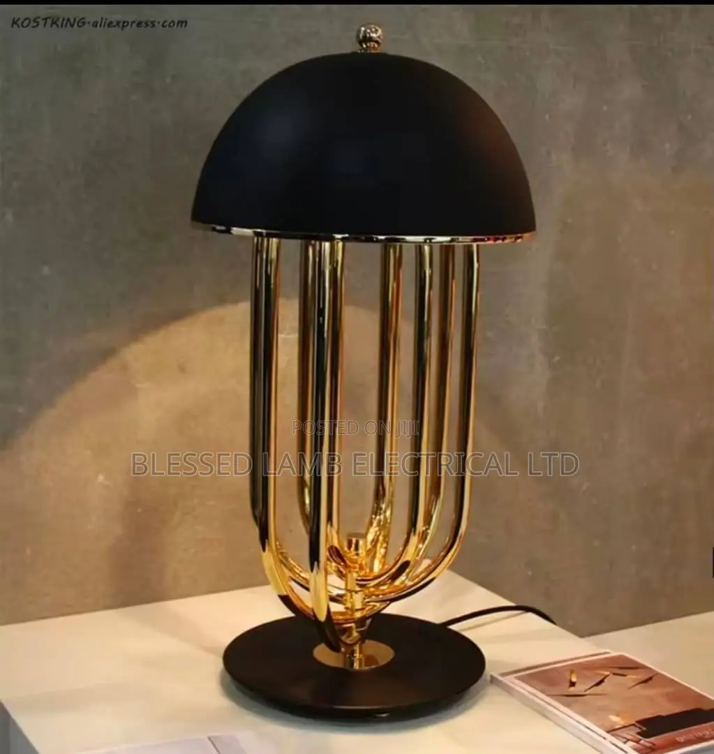 Modern Black Dome Table Lamp