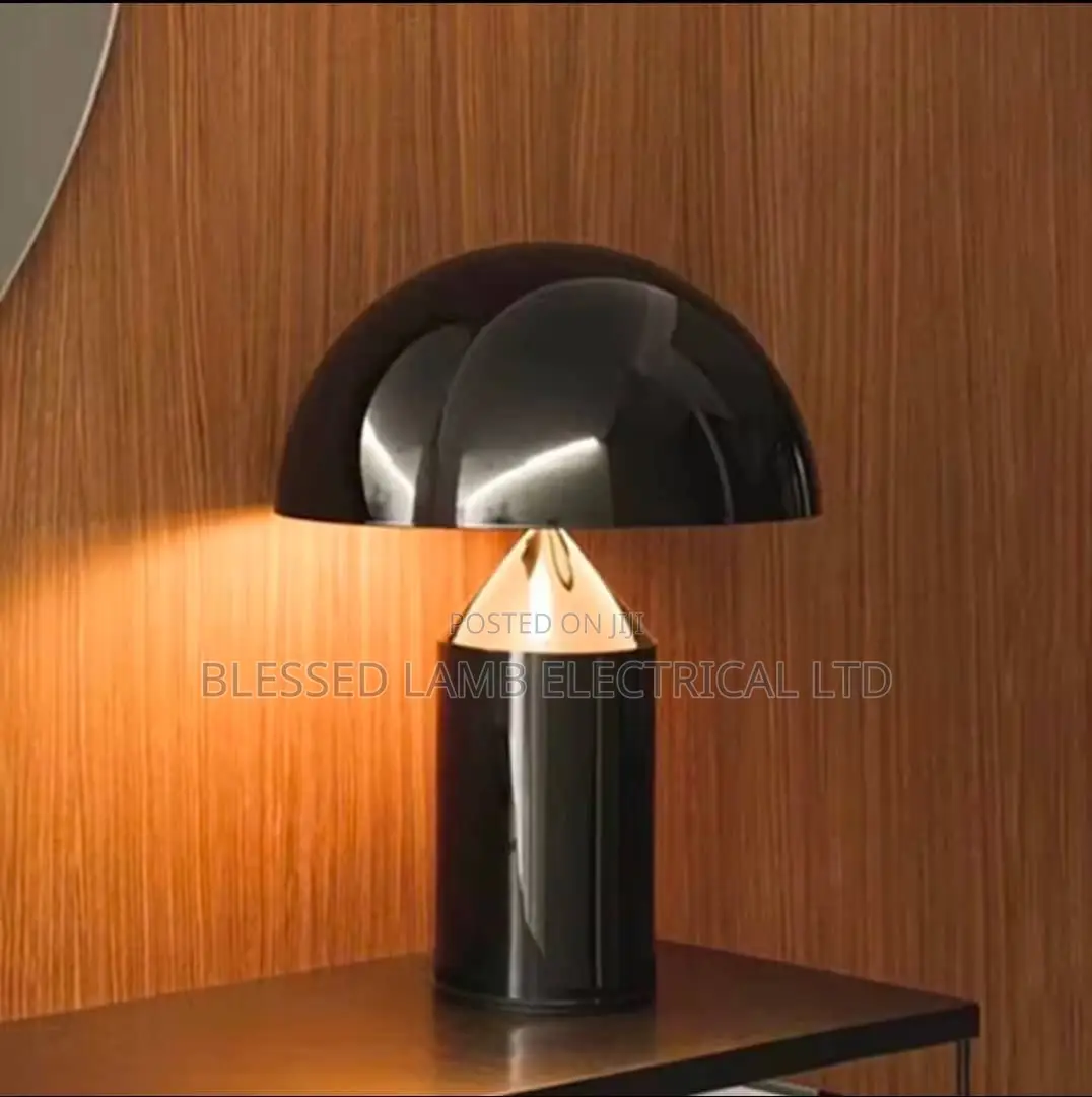 Modern Black Dome Table Lamp