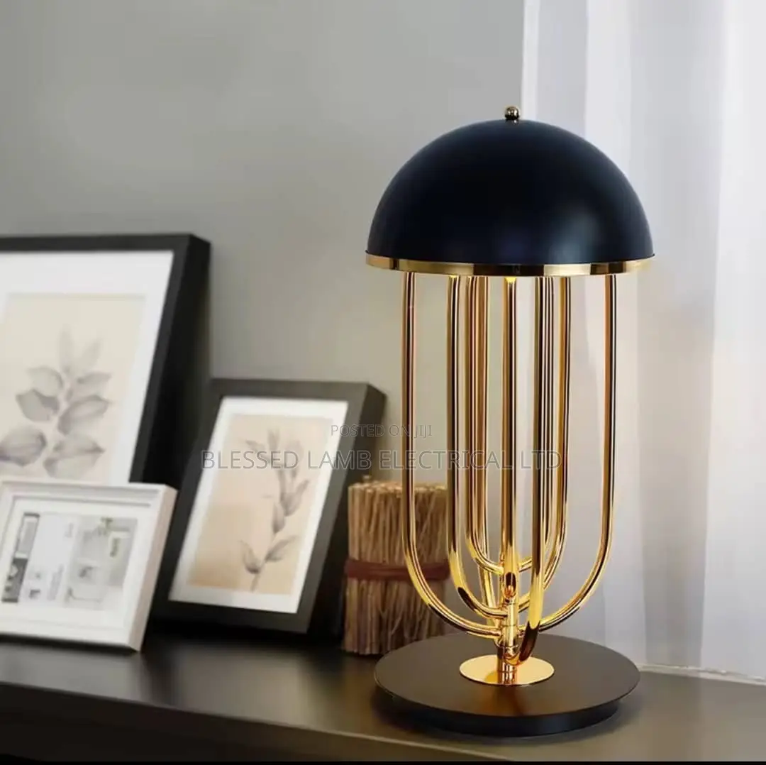 Modern Black Dome Table Lamp