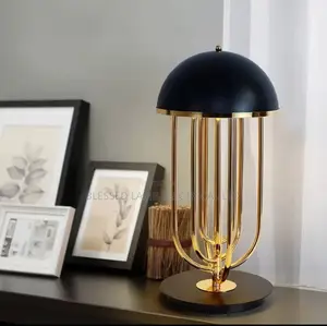 Modern Black Dome Table Lamp