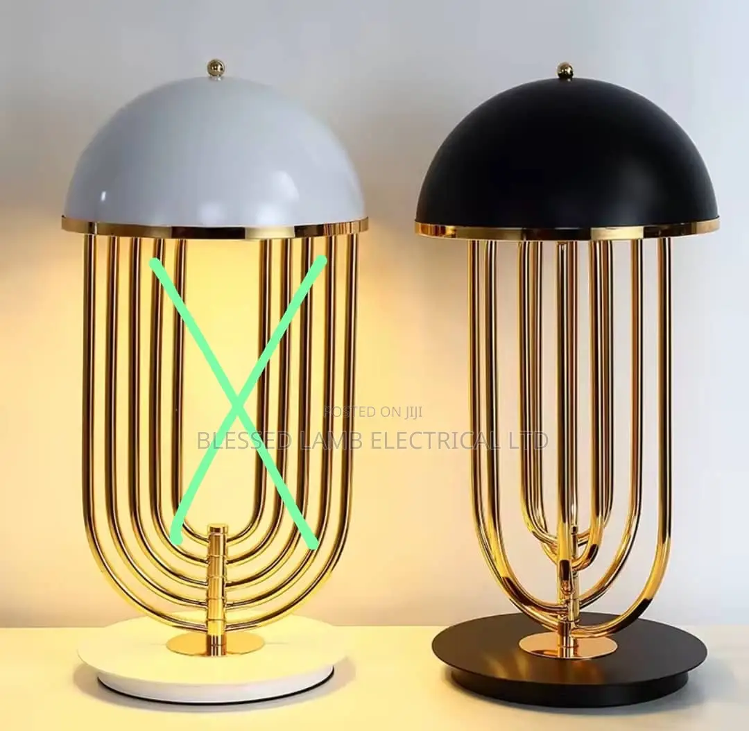 Modern Black Dome Table Lamp