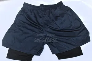 Sp Fitness Blue Colour Short With Inner Tight