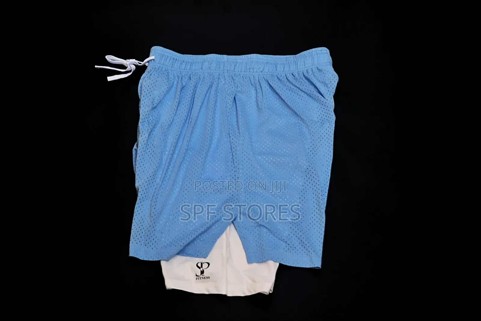 Light Blue Colour Sp Short With Inner Tight