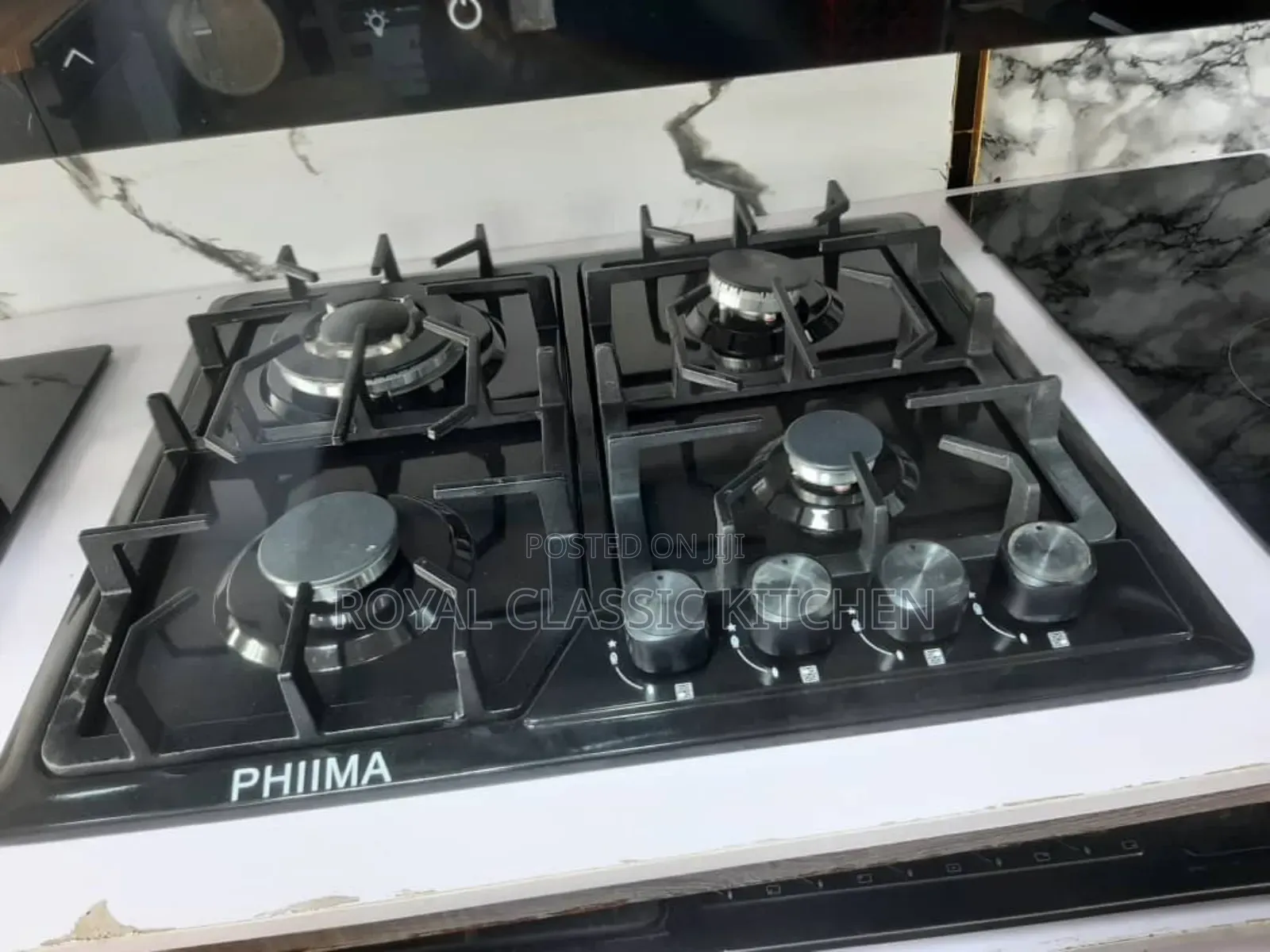 Built in 4 Burner Steel