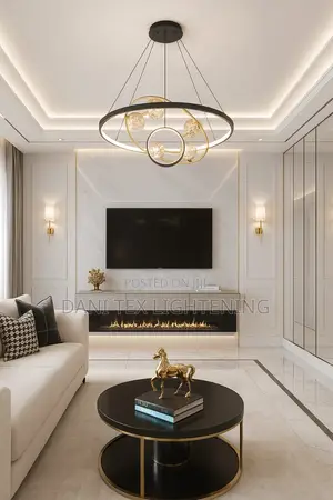 Modo Chandelier Light Glass Bubbles Gold Hanging Lamp Home Decor