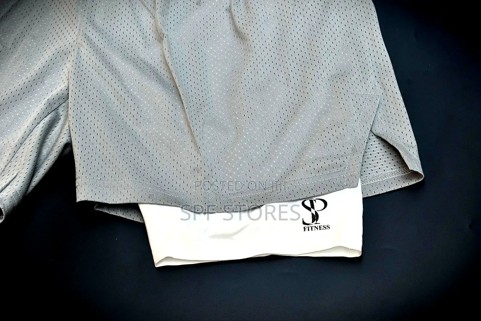 Grey Colour Sp Short With an Inner Tight
