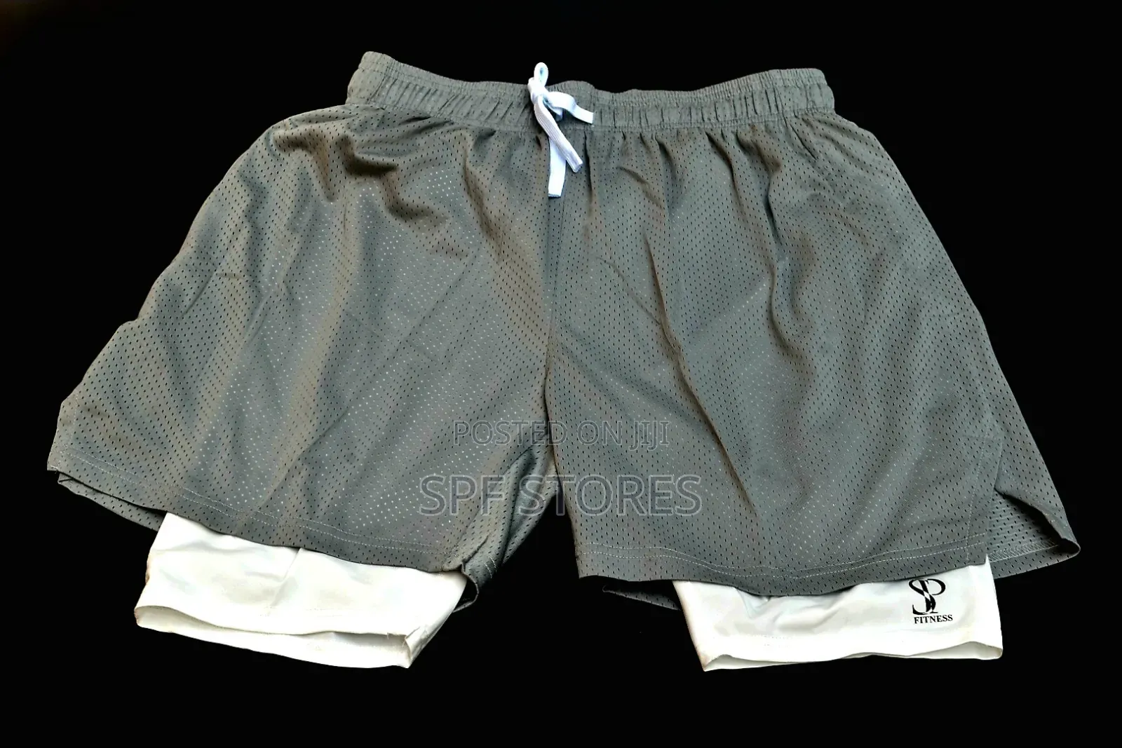 Grey Colour Sp Short With an Inner Tight