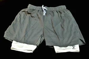 Grey Colour Sp Short With an Inner Tight