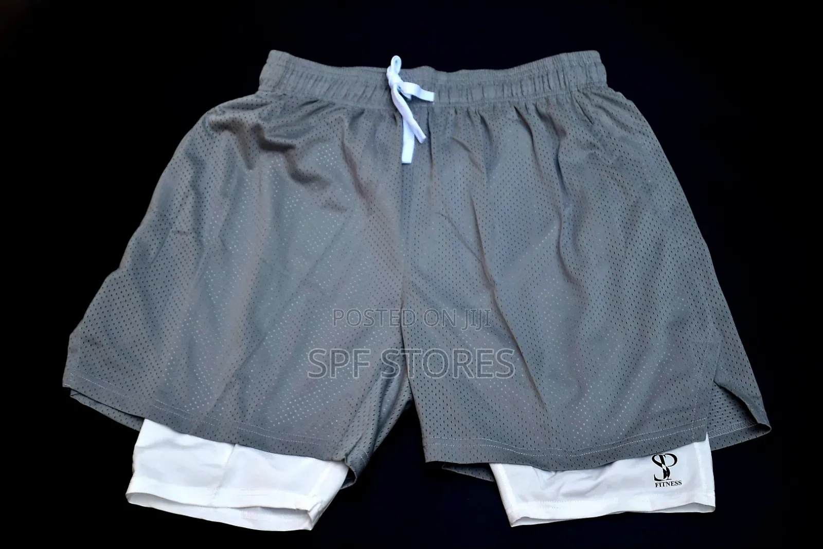 Grey Colour Sp Short With an Inner Tight