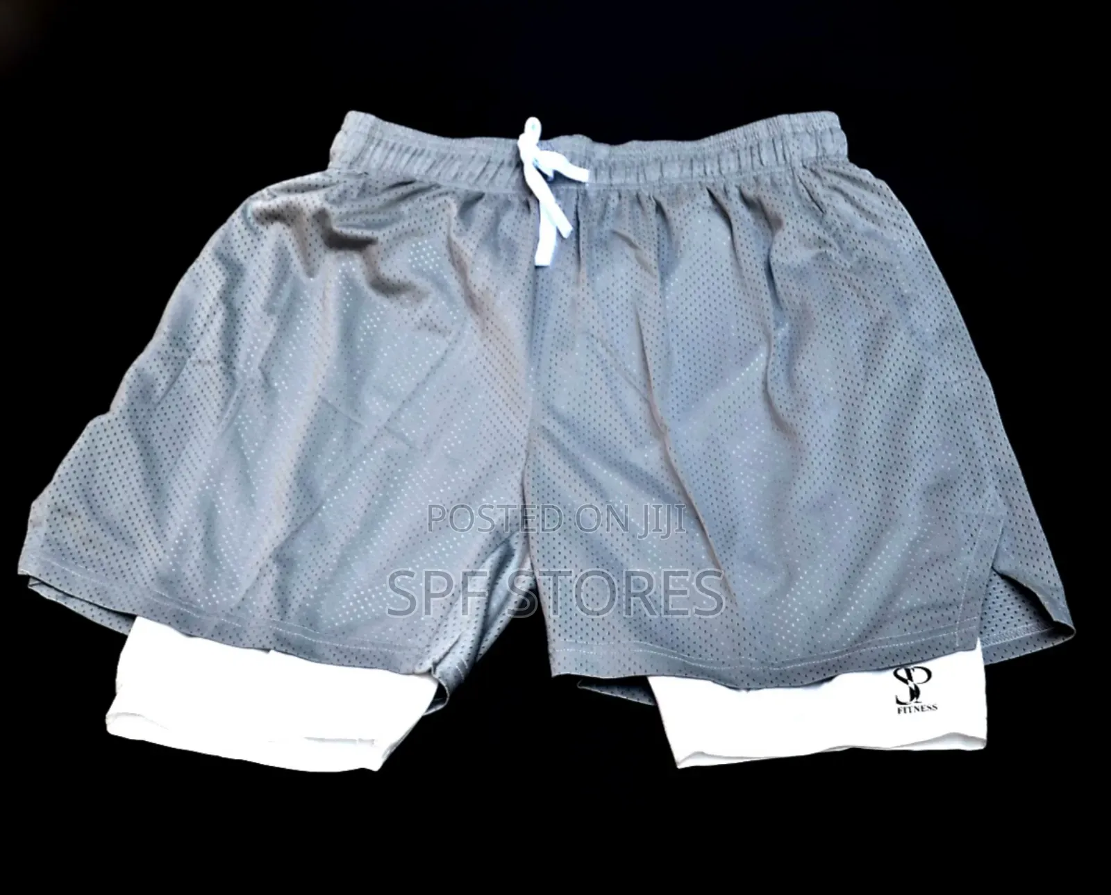 Grey Colour Sp Short With an Inner Tight