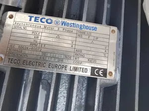 Original High Quality 110kw 3 Phase Teco Electric Motor