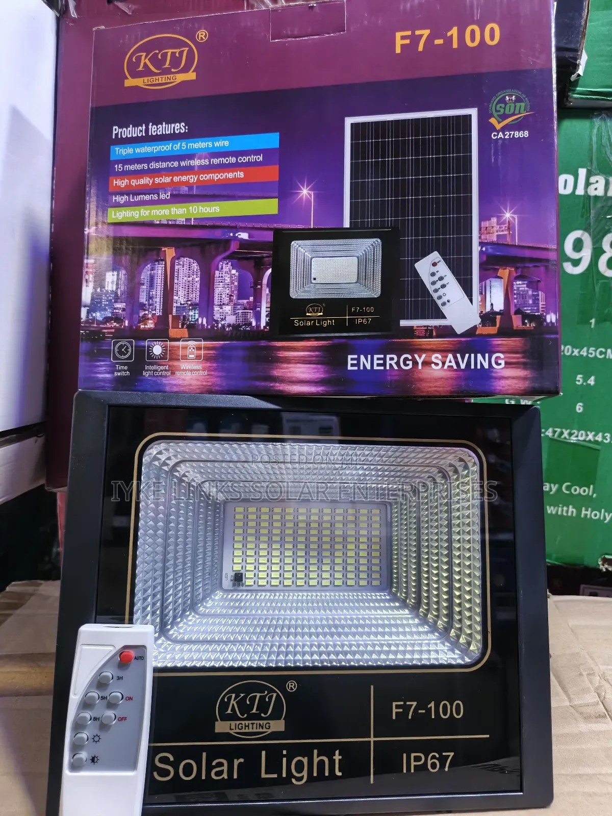 100w Solar Flood Light