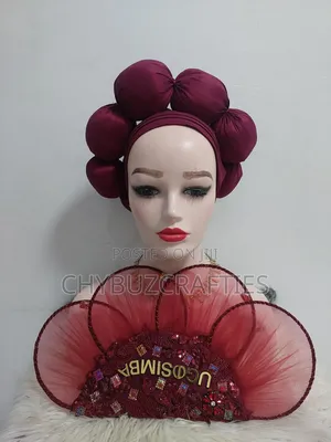 Wine Color Turban