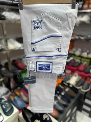 Angelo Galasso White Jeans Trousers