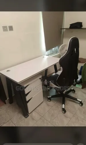 Modern Office Desk With Drawer Storage Ergonomic Chair