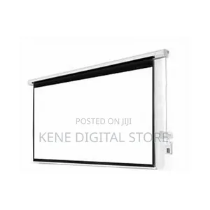Smaat 72 X 72 Inch Hd Electric Motorised Projector Screen With Remote