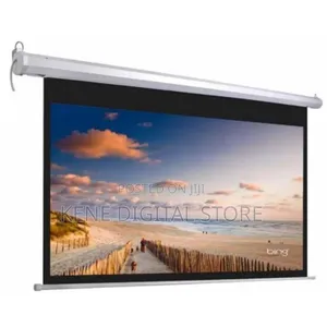 Smaat 72 X 72 Inch Hd Electric Motorised Projector Screen With Remote