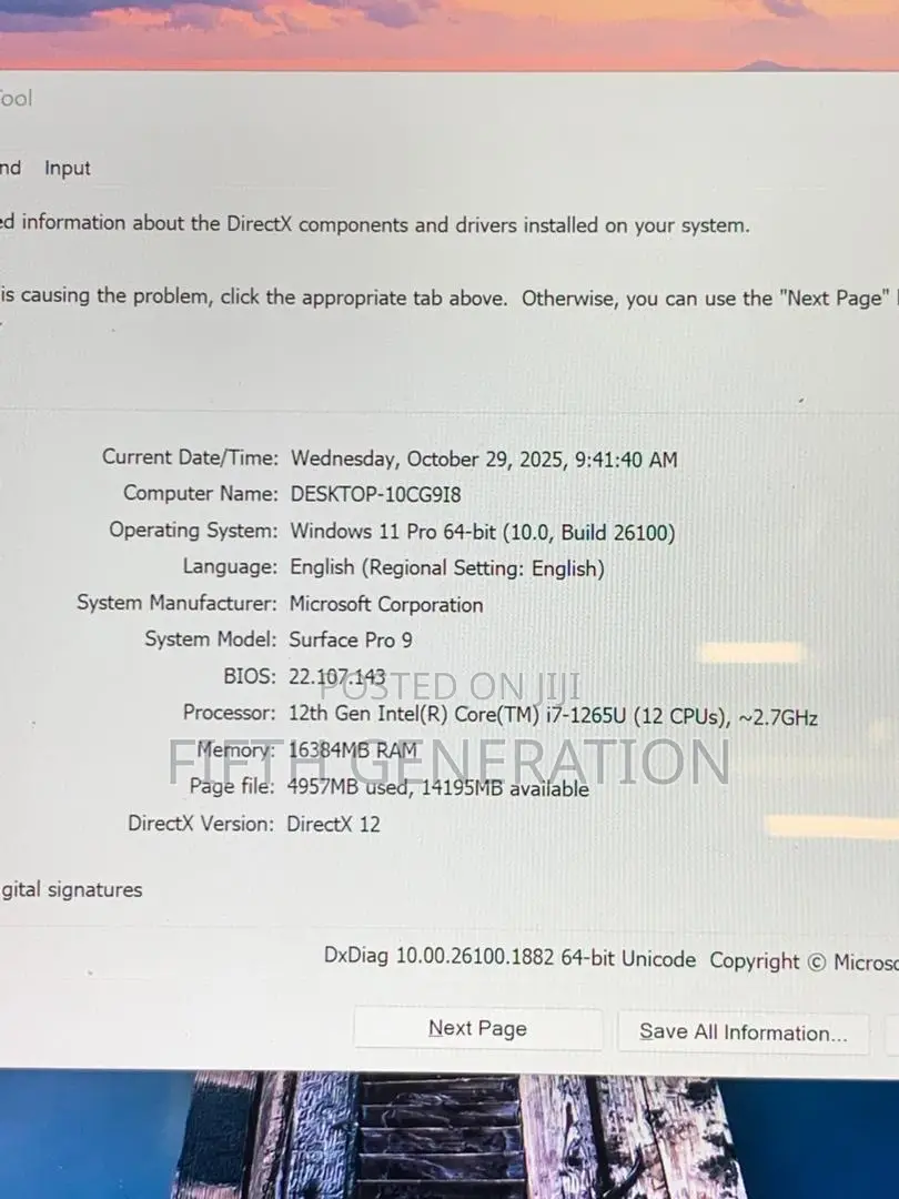 Laptop Microsoft Surface Pro 9 16GB Intel Core i7 SSD 512GB