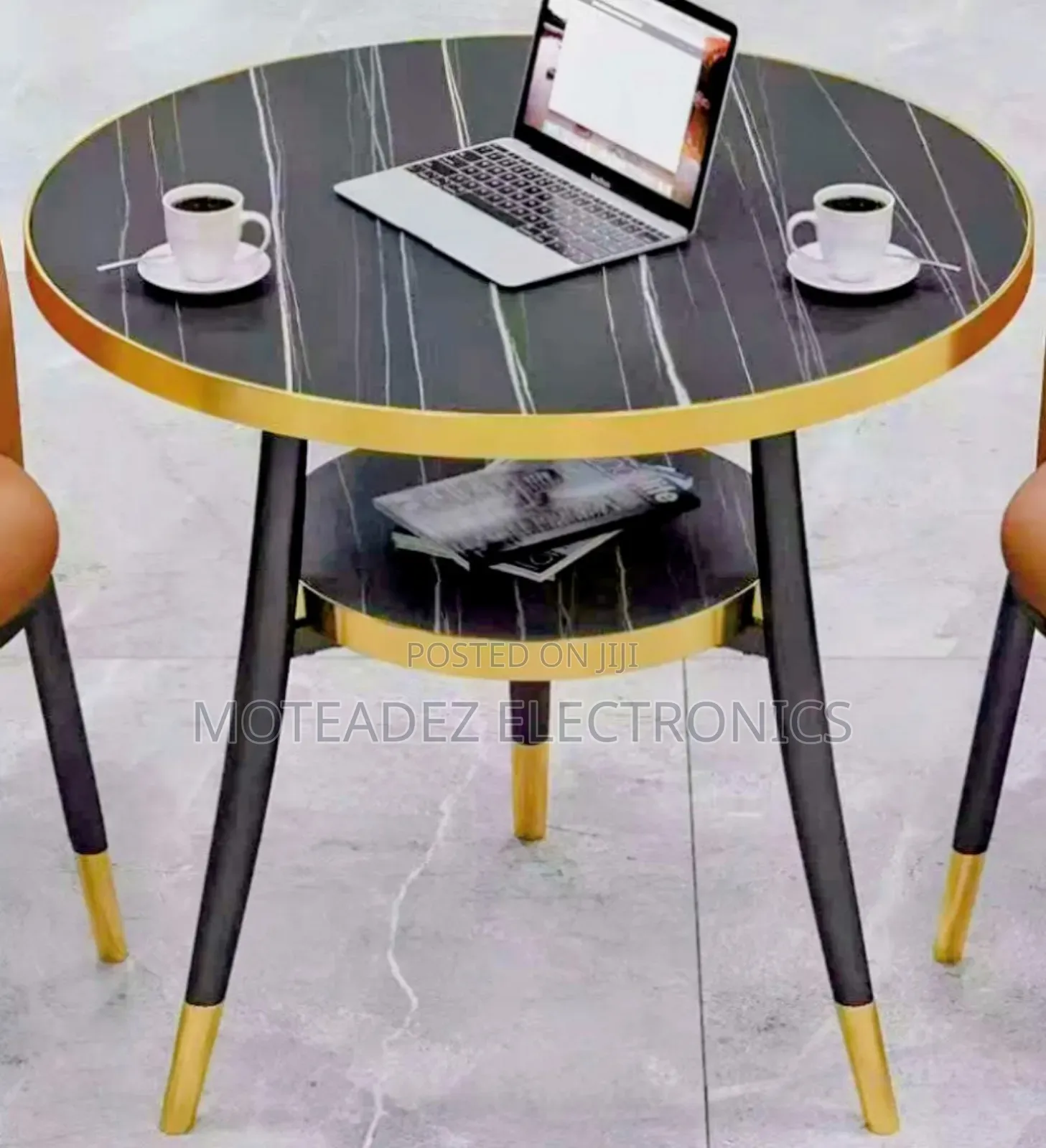 2 Steps Luxury Creative Modern Gold Round Side Table/Stool