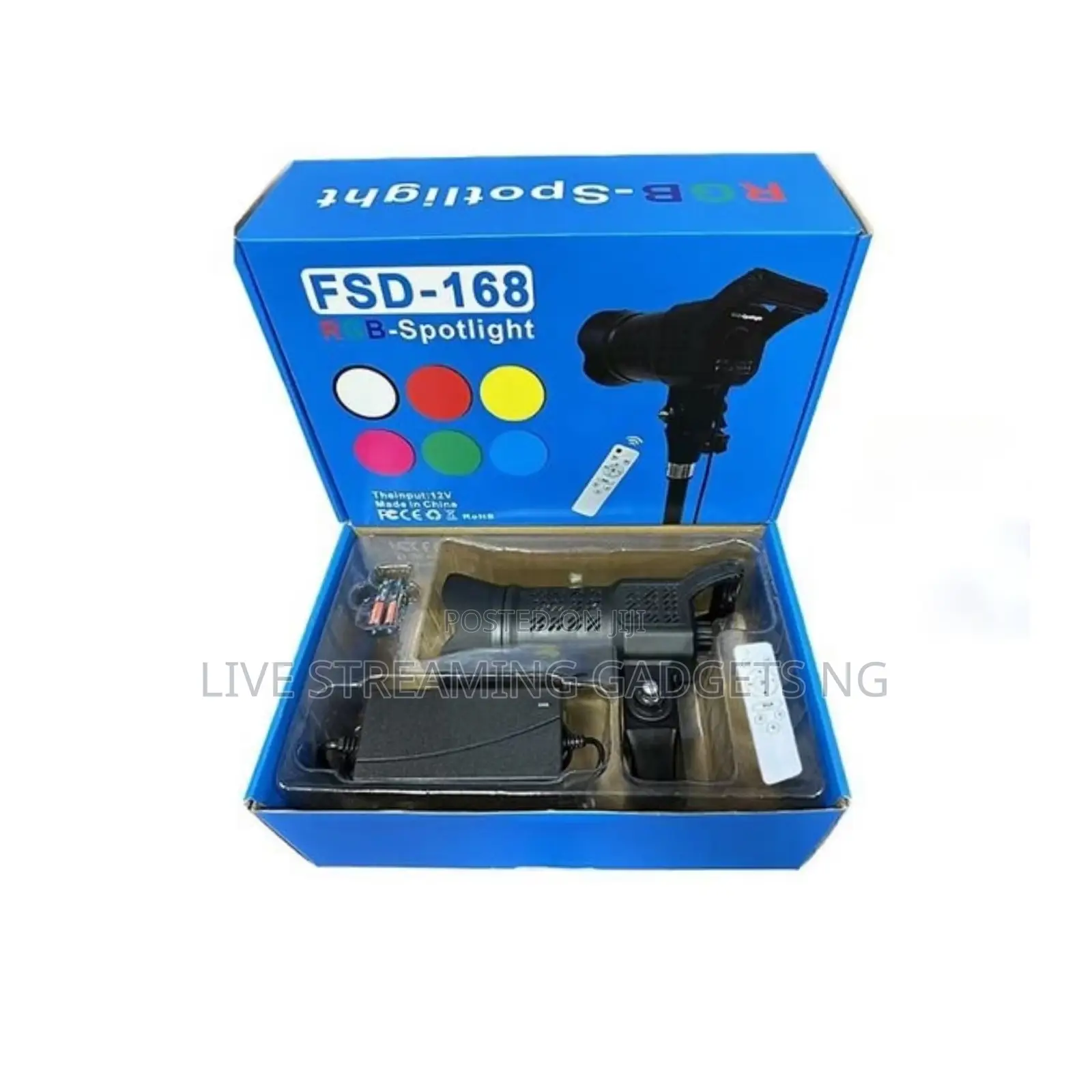 FSD-168 RGB Different Colors Plus White Spotlight