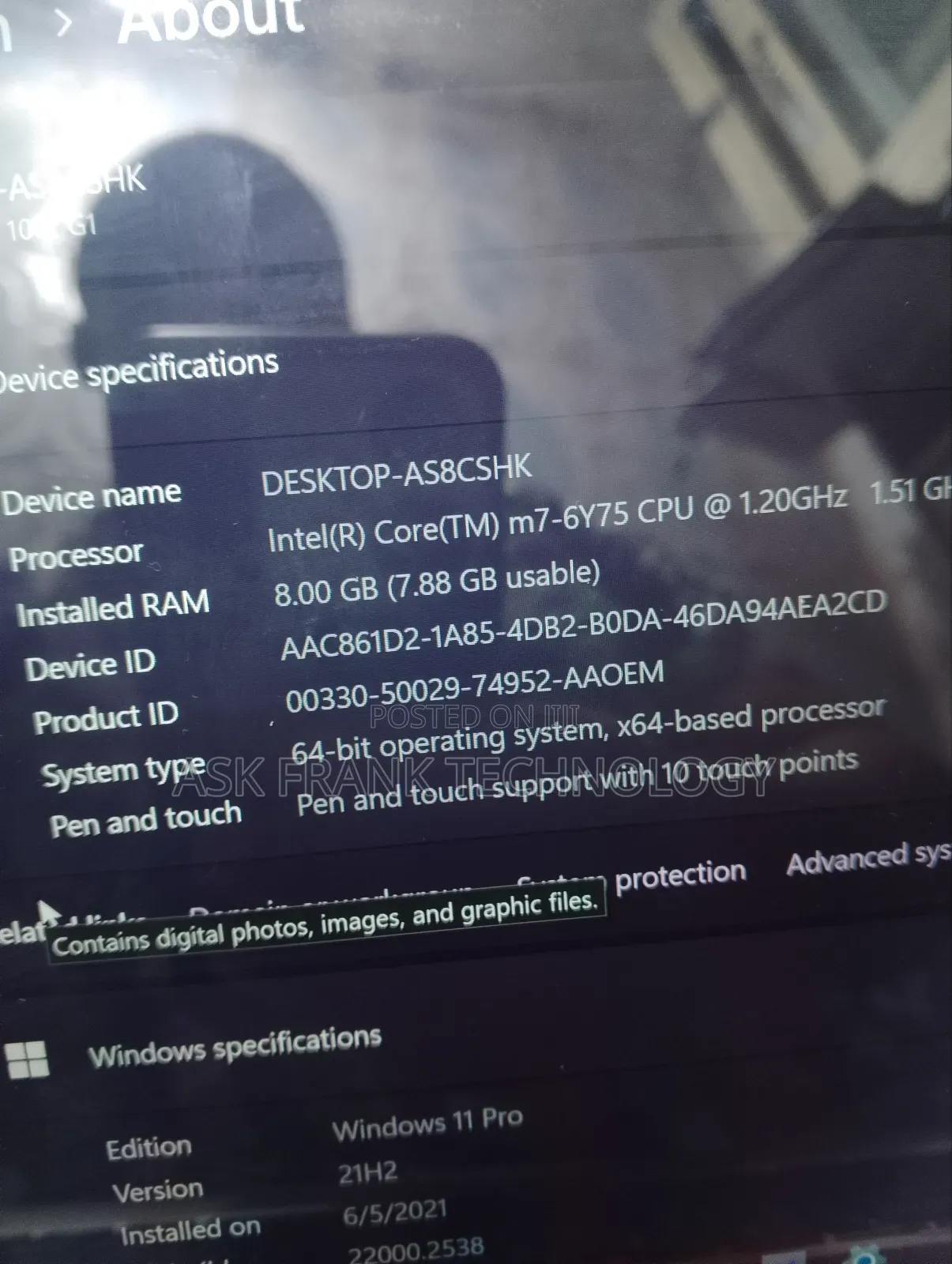 Laptop HP X2 8GB Intel Core M SSD 256GB