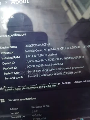 Laptop HP X2 8GB Intel Core M SSD 256GB