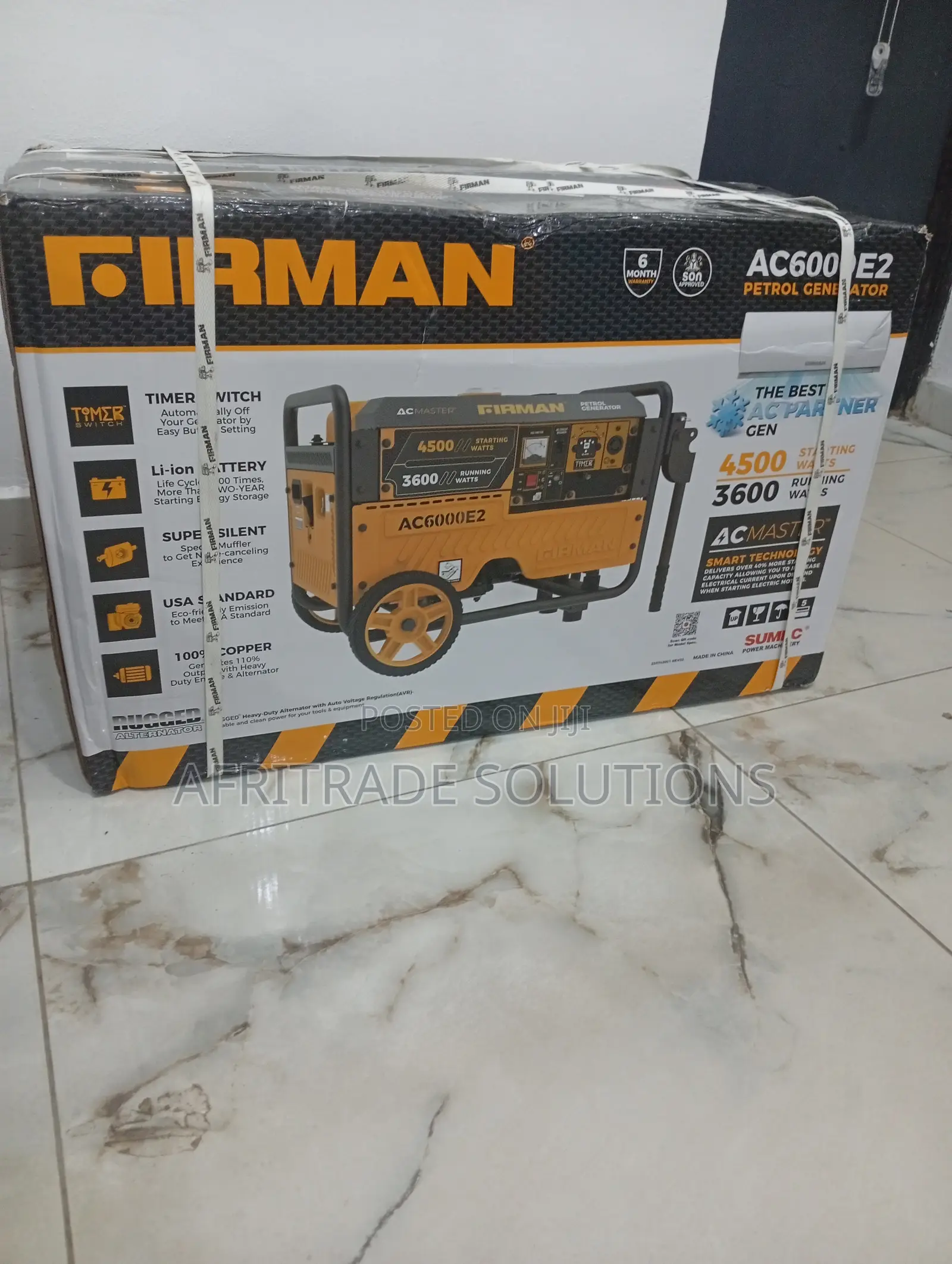 Firman 6000e2 Generator – Durable 4.5kva Backup Power Unit