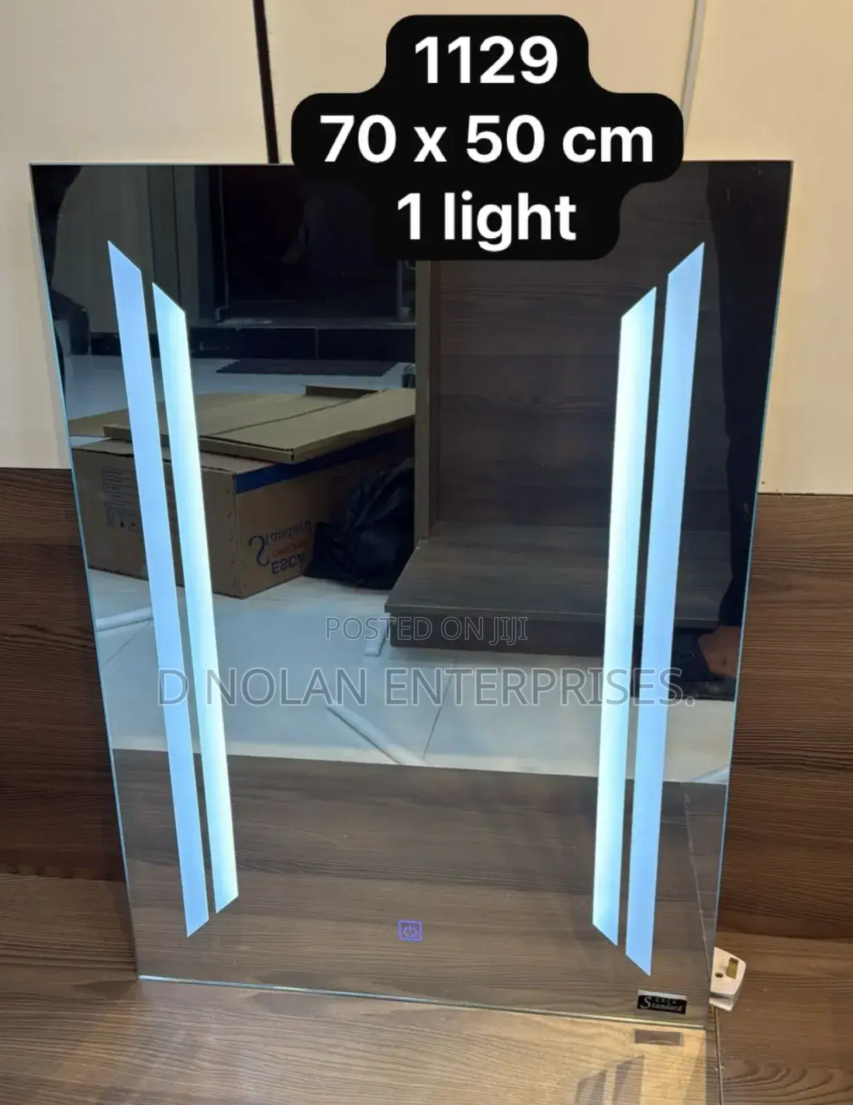 70x50 Square And Round Mirror