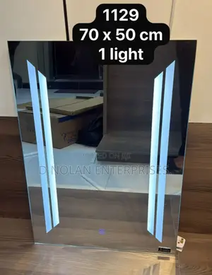 70x50 Square And Round Mirror