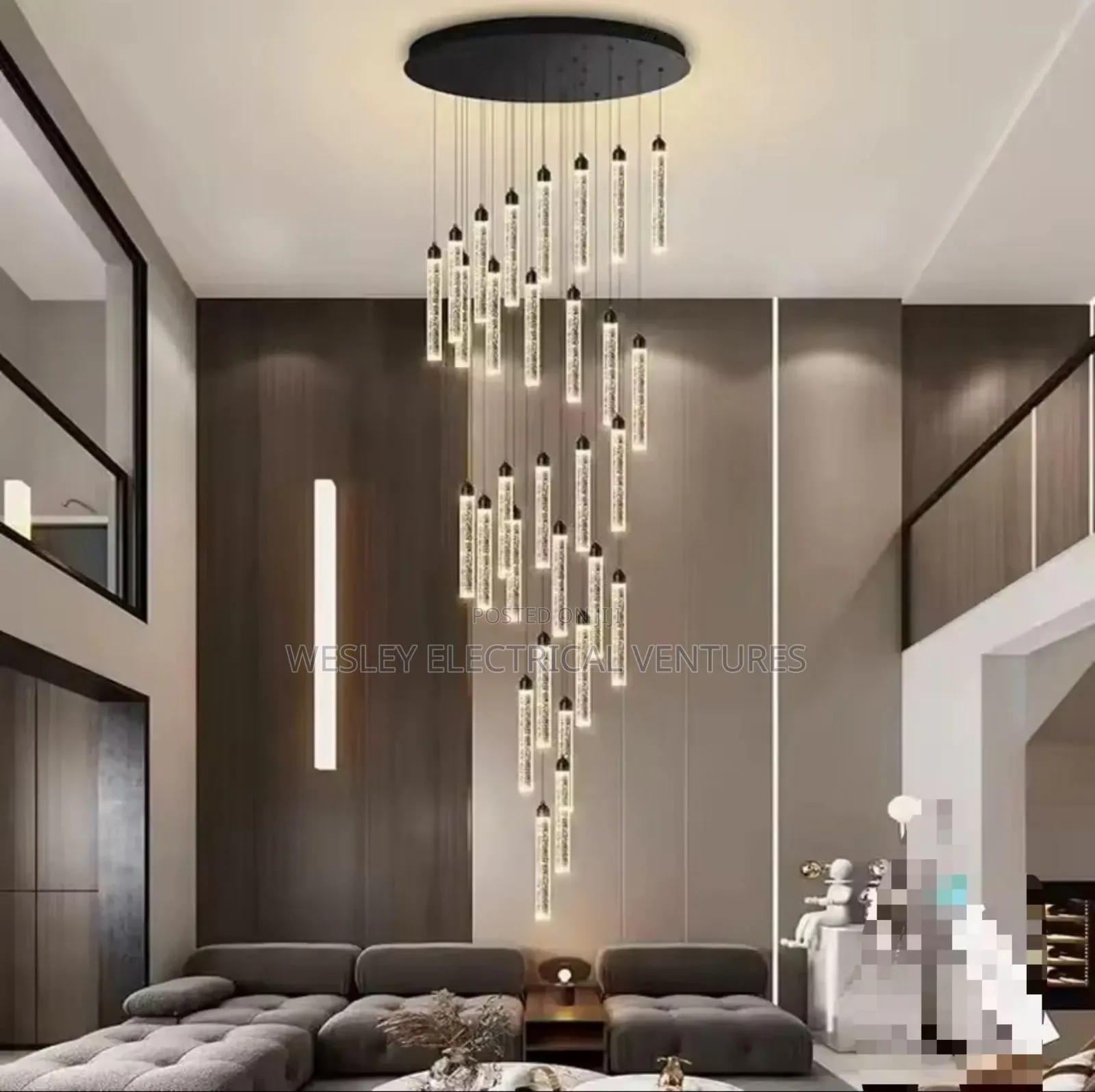 Long Dropping Chandelier Light